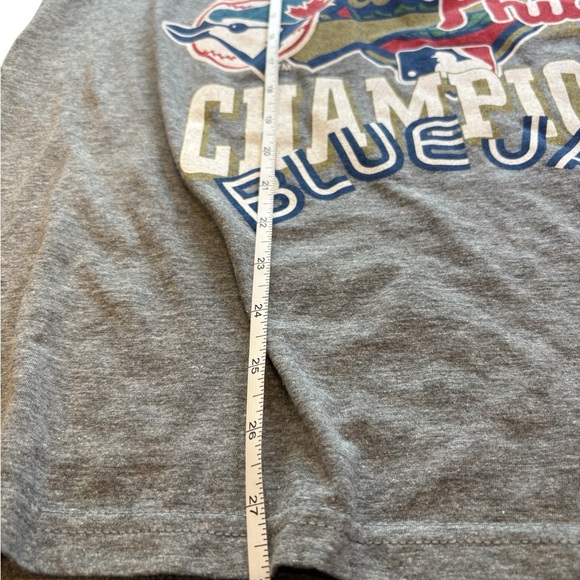 Mitchell & Ness 1993 World Series Blue Jays Champions Tee Gray Unisex L Vintage - Picture 3 of 6